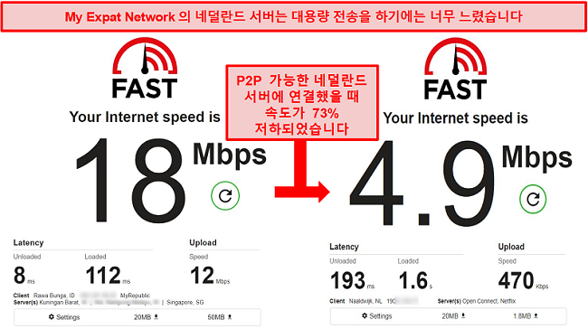 My Expat Network의 느린 토렌트 네덜란드 서버 스크린 샷