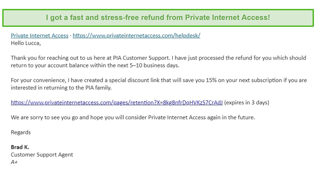 private internet access discount