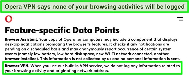 opera with vpn turned on doesnt work
