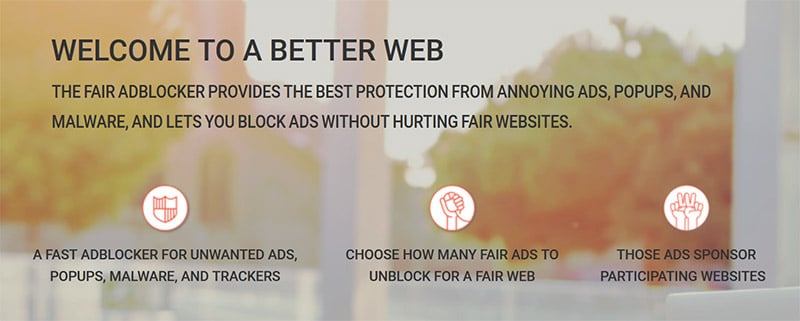 stands for fair ad block