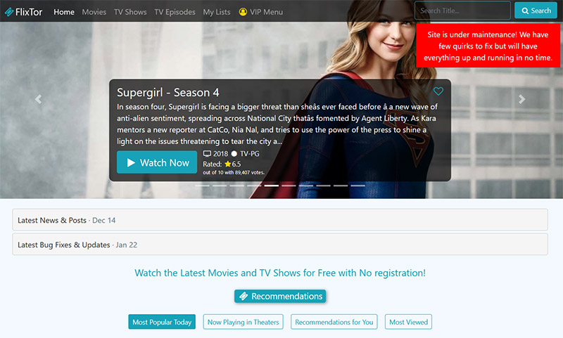 FlixTor is Back: We Review the Free Streaming TV and Movie Site