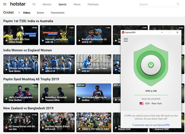 online streaming cricket on hotstar