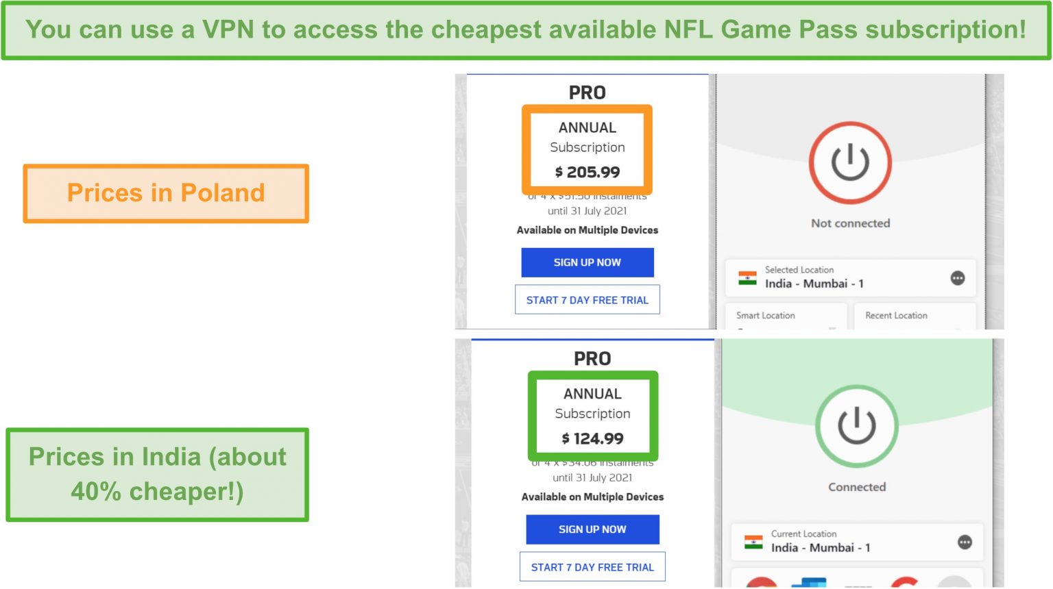 nfl game pass 2020 price