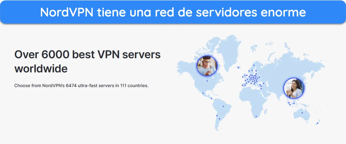 Captura de pantalla que muestra cómo se puede acceder fácilmente a los servidores especializados de NordVPN dentro de la aplicación.