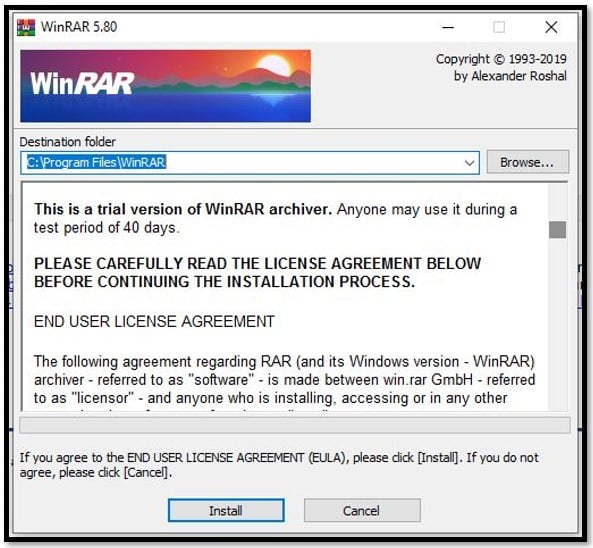 winrar free download windows 10 free