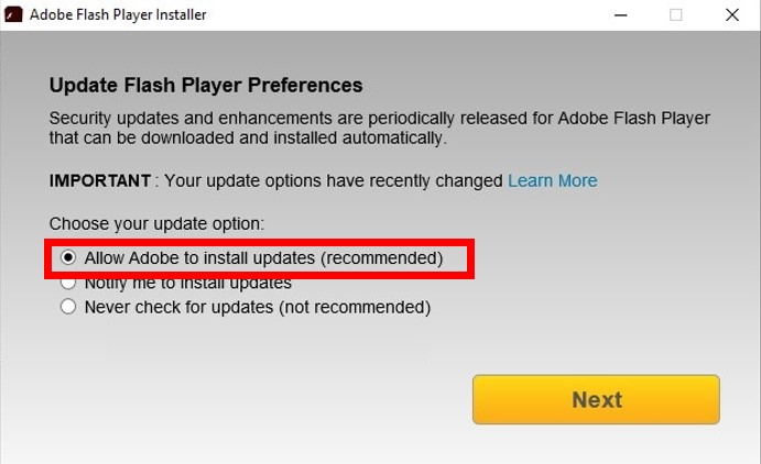 adobe flash player help how do i update