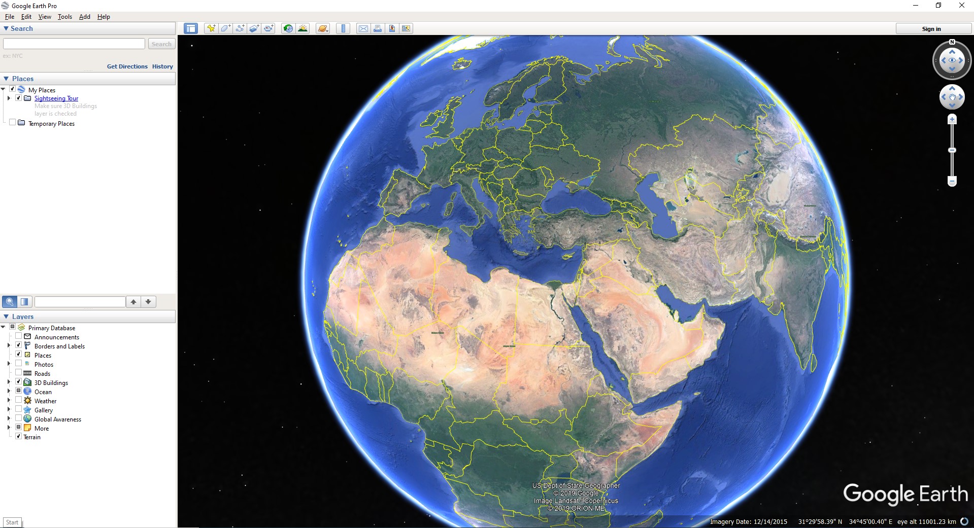 paid version of google earth