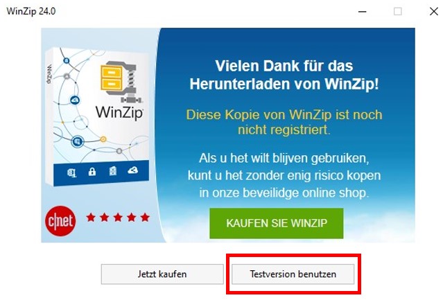 winzip testversion free download chip