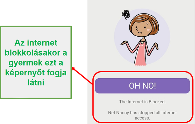 A Net Nanny blokkolja az internetet