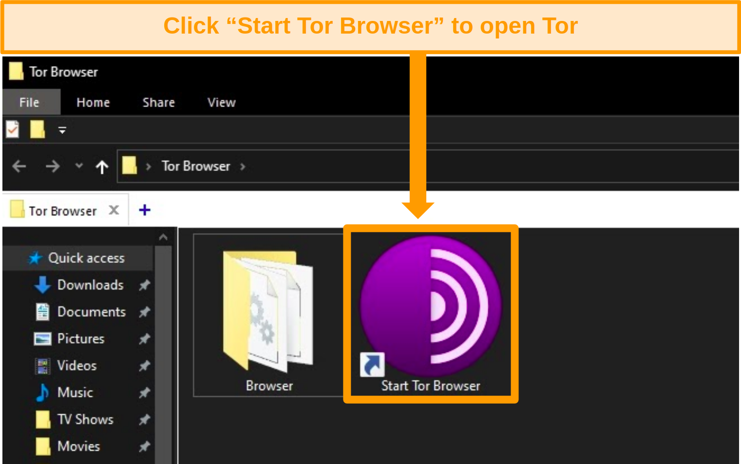 tor browser install directory
