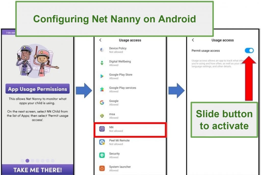 net nanny device out of contact