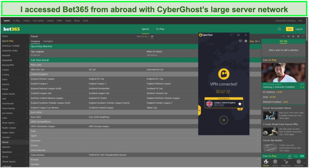 How To Access Bet365 Abroad Us Etc With A Vpn In 21