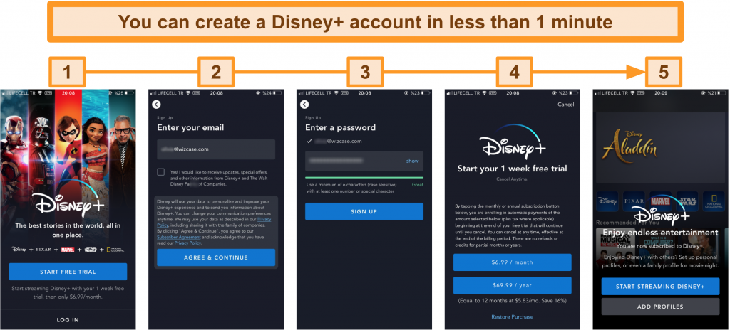 How To Pay For A Disney Plus Account From Anywhere Using A VPN Process To Create Disney Plus Account In Less Than One Minute 1024x464 