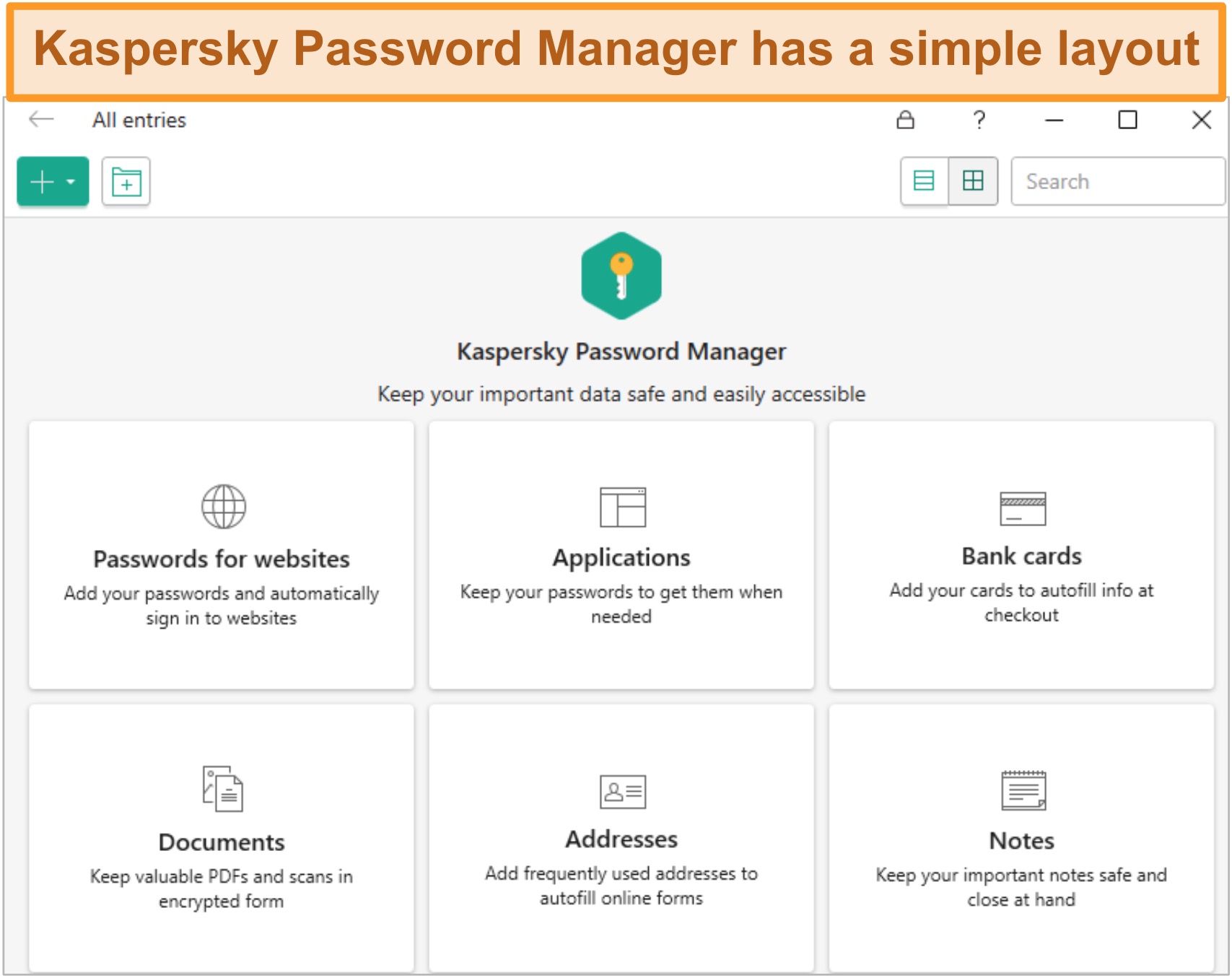 kaspersky master password