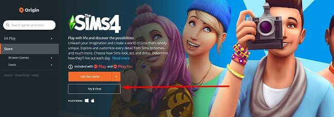 how play sims 4 without origin