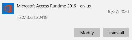 ms access runtime 32 bit