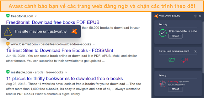 avast browser extension privacy