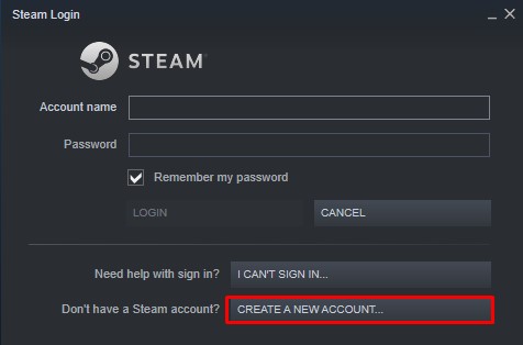 steam account sign up