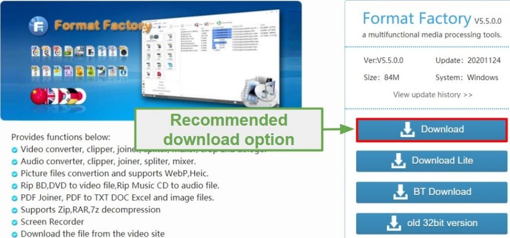 format factory video converter for pc free download