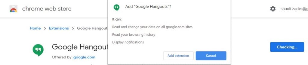google hangouts desktop app vs extension