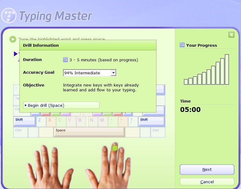 typing master 3 minutes