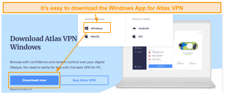 atlas vpn for windows 8