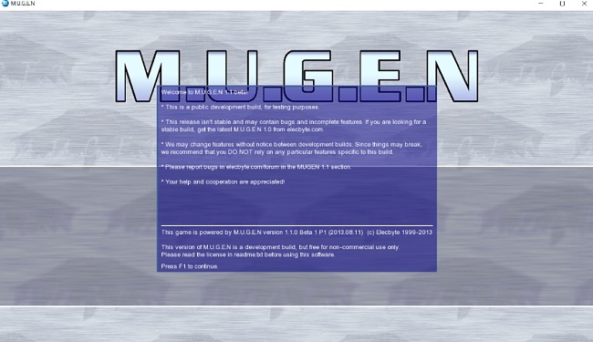 M.U.G.E.N for PC Windows 1.1 Beta 1 Download