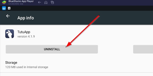 TutuApp unsintall screenshot