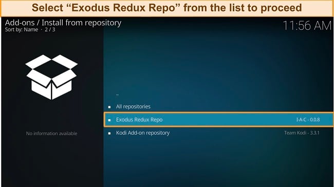 Exodus repo from the list screenshot