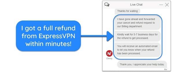 I found it simple to get a full refund for ExpressVPN