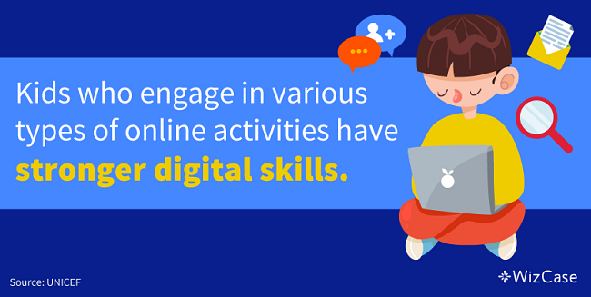 Kids who go online have stronger digital skills