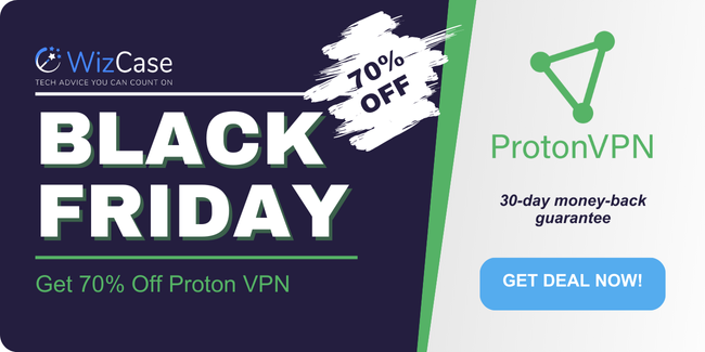 Proton VPN Black Friday 2024 coupon banner