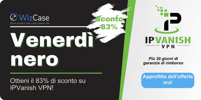 Coupon IPVanish VPN per il Black Friday 2023