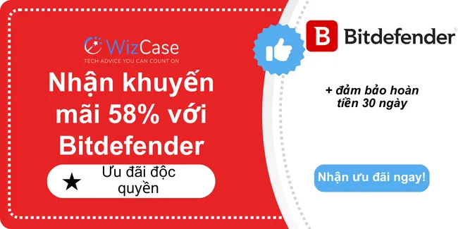 Biểu ngữ phiếu giảm giá chính của Bitdefender 2024