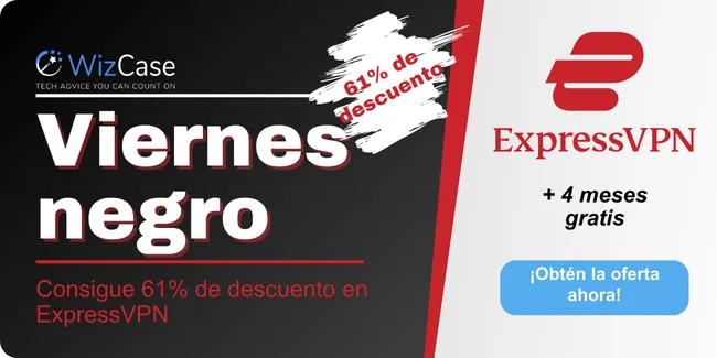 Banner de cupón de ExpressVPN para el Black Friday 2024