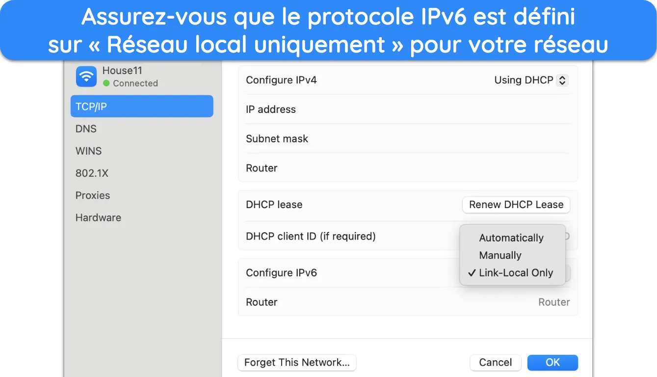 Normalement, ce paramètre est défini sur « Automatiquement ».