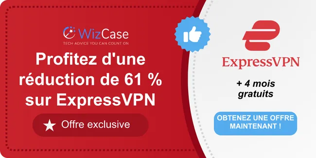 Bannière de coupon principale ExpressVPN 2024