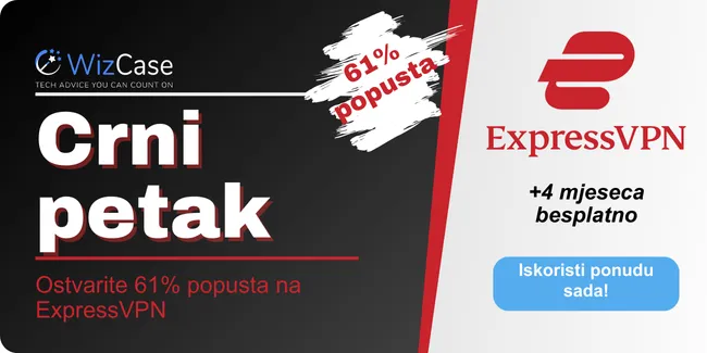 ExpressVPN crni petak 2024. kupon banner