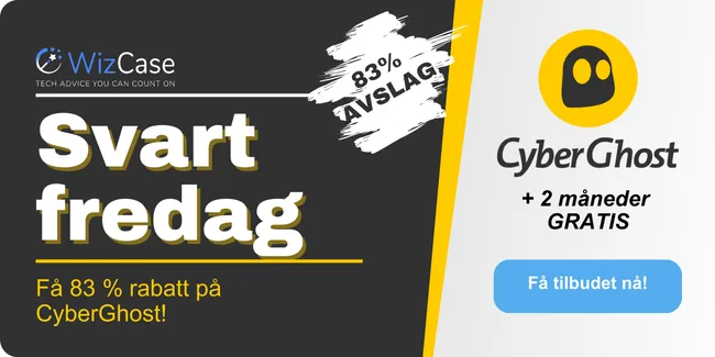 CyberGhost Svart fredag-kupong 2023