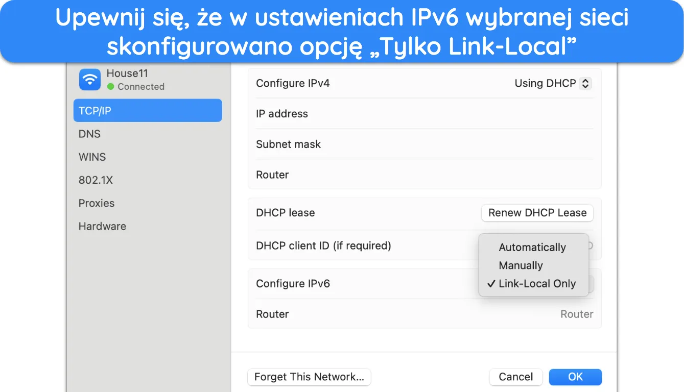 Zwykle to ustawienie jest ustawione na „Automatycznie”.