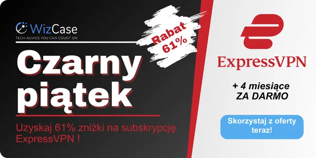 Baner kuponu ExpressVPN Black Friday 2024