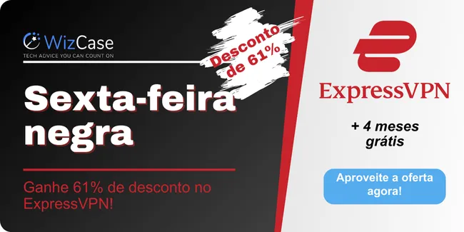 Banner de cupom ExpressVPN Black Friday 2024