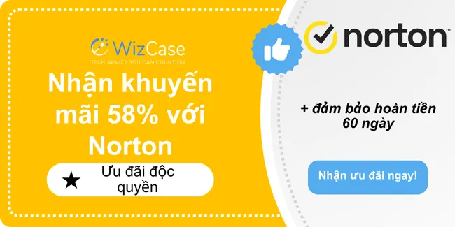 Biểu ngữ phiếu giảm giá chính của Norton 2024