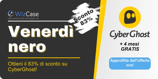 Coupon CyberGhost per il Black Friday 2023