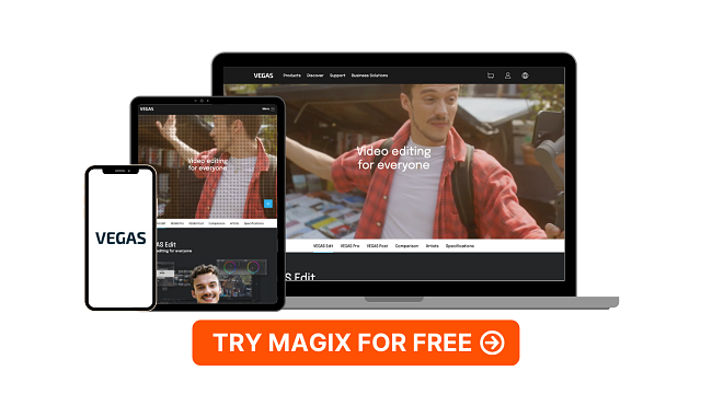 Vegas Magix Video Editor General UI Screenshot (Clean)